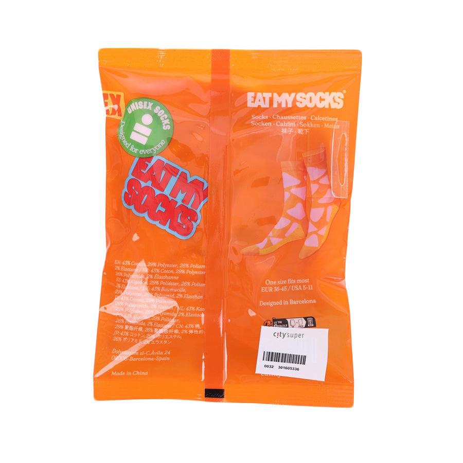 EATMYSOCKS Socks - Crunchy Nachos - Orange