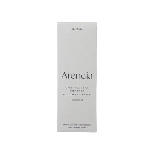 ARENCIA Green Tea + LHA Deep Pore Rice Cake Cleanser