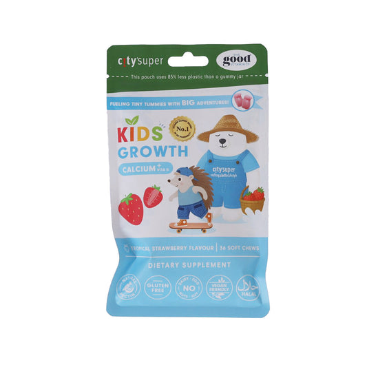 CITY'SUPER X THE GOOD VITAMIN CO. Kids Growth Calcium Soft Chews  (36pcs)