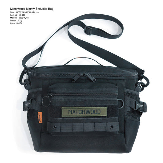 MATCHWOOD Mighty Shoulder Bag - BK  (500g)