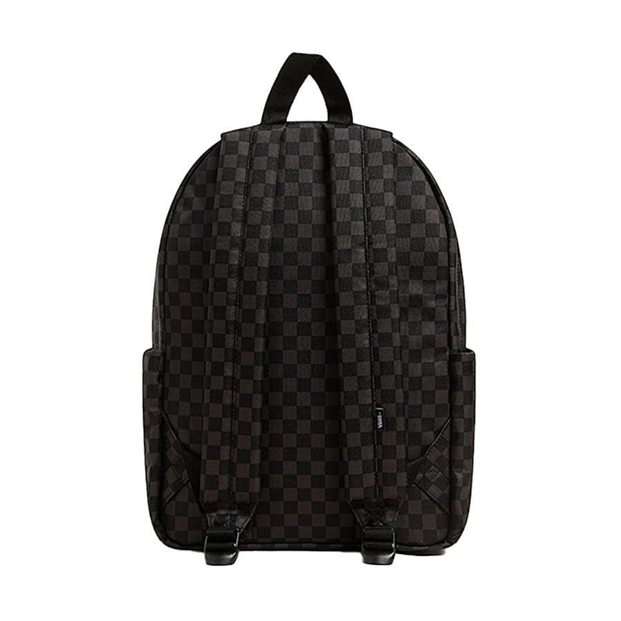 VAN'S Old Skool Grom Check Backpack - Black - Charcoal