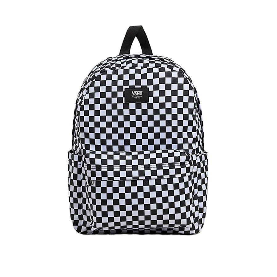 VAN'S Old Skool Grom Check Backpack - Black - White