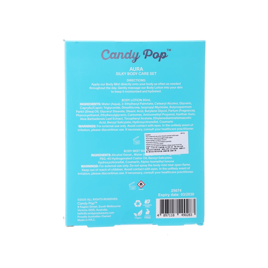 CANDY POP Silky Body Care Set - Aura Body Lotion Body Mist