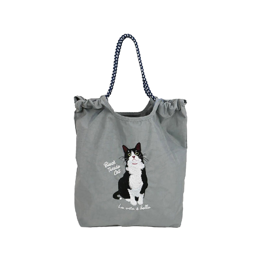 SENBADO F25 SEM Hachune Cat Embroidery Tote 623-7737  (170g)