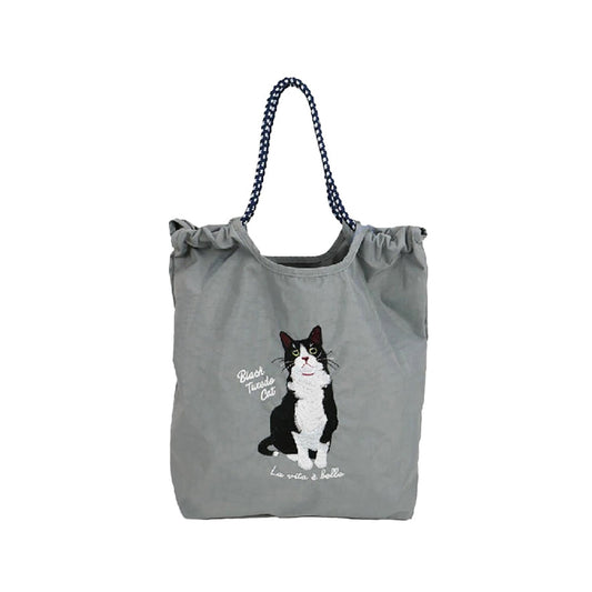 SENBADO F25 SEM Hachune Cat Embroidery Tote 623-7737  (170g)