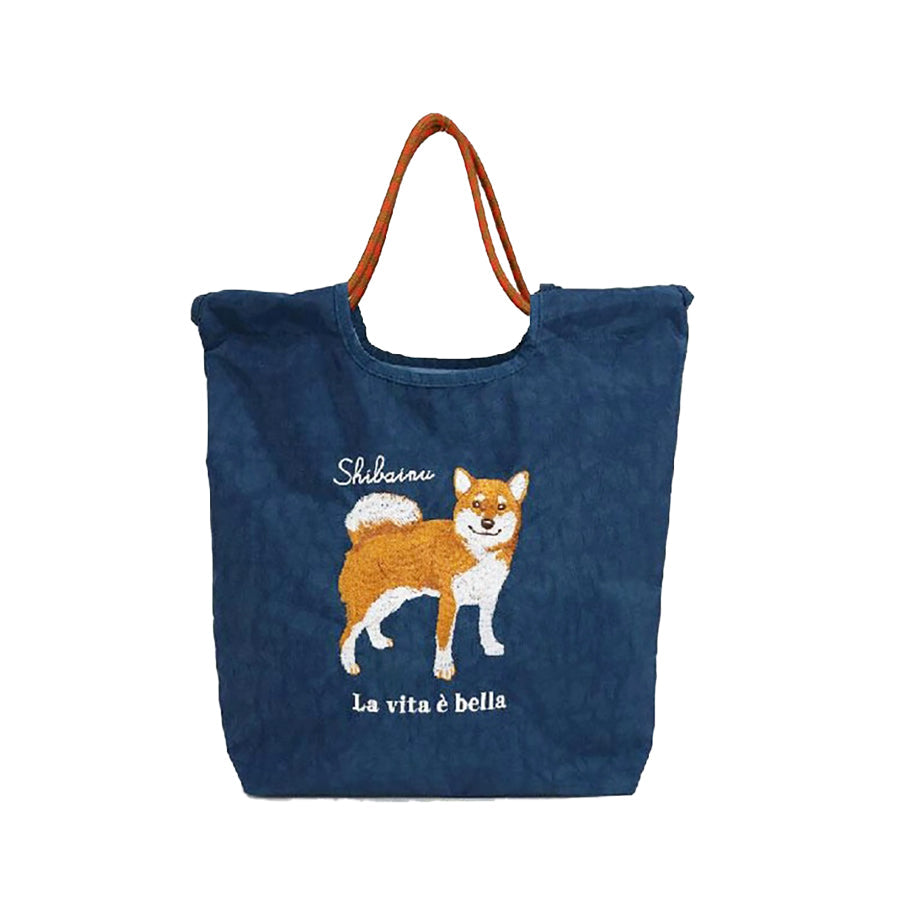 SENBADO F25 SEN Chiba Dog Embroidery Tote 623-7738  (170g)