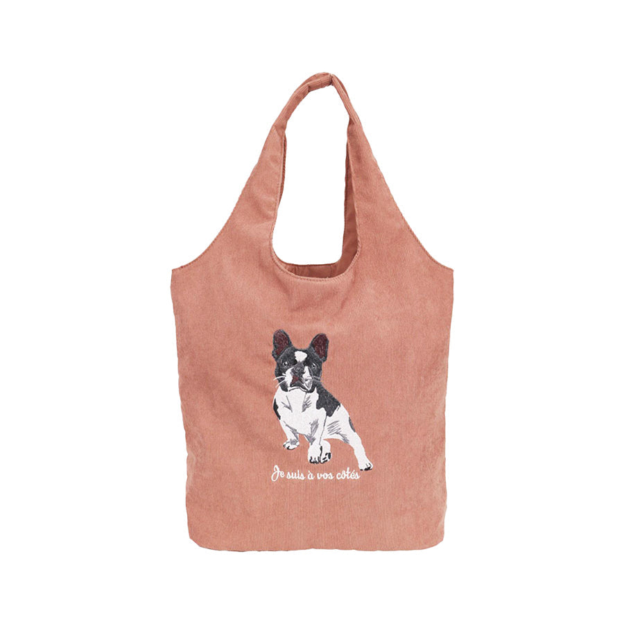 SENBADO F25 SEN Dog Embroidery Hobo 625-3365 PINK  (210g)