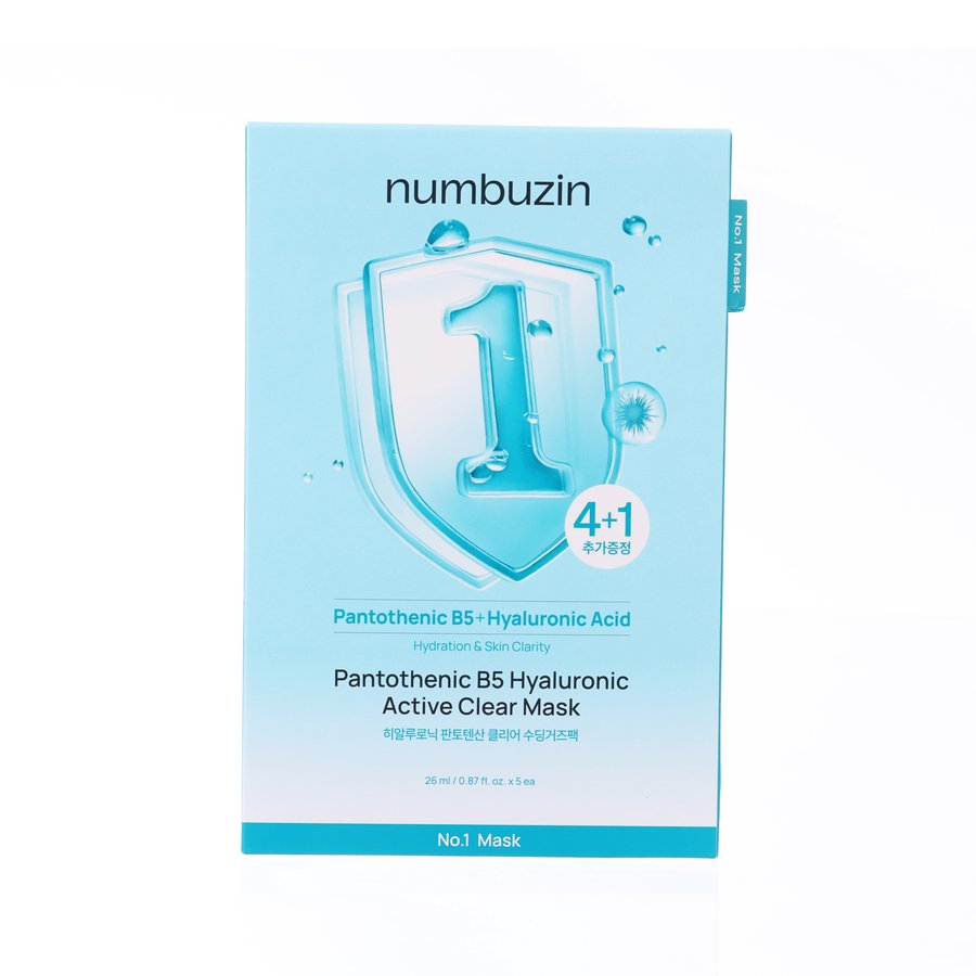 NUMBUZIN No.1 Pantothenic B5 Hyaluronic Active Clear Mask  (5pcs)