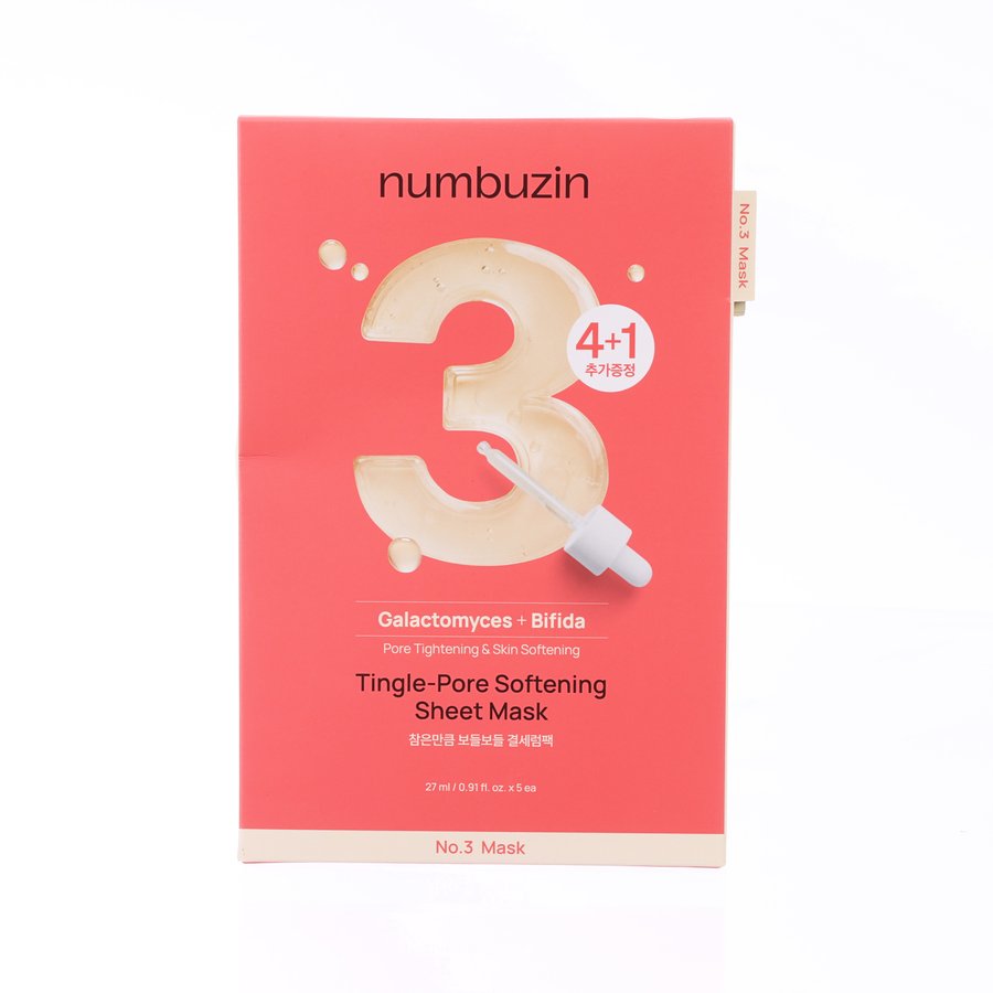 NUMBUZIN No.3 Tingle-Pore Softening Sheet Mask  (5pcs)
