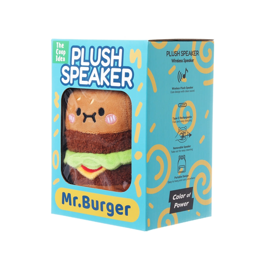 THECOOPIDEA Plush Bluetooth Speaker Burger