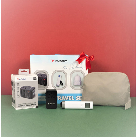 VERBATIM Giftset 25 - Adaptor & Scale & Bag - Purple