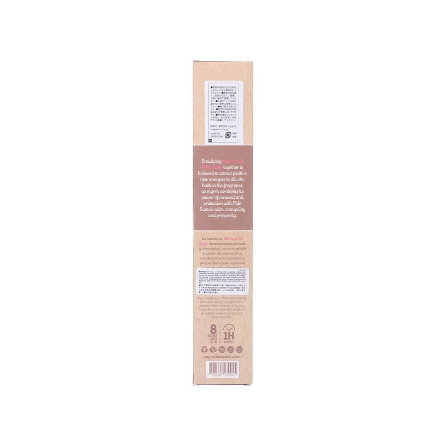 SAGRADA MADRE Incense Palo Santo - Myrrh  (8pcs)
