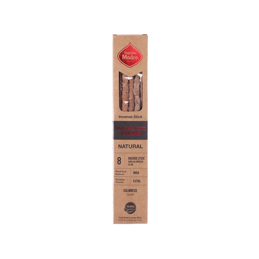 SAGRADA MADRE Incense - Natural Sandalwood & Frankincense  (8pcs)