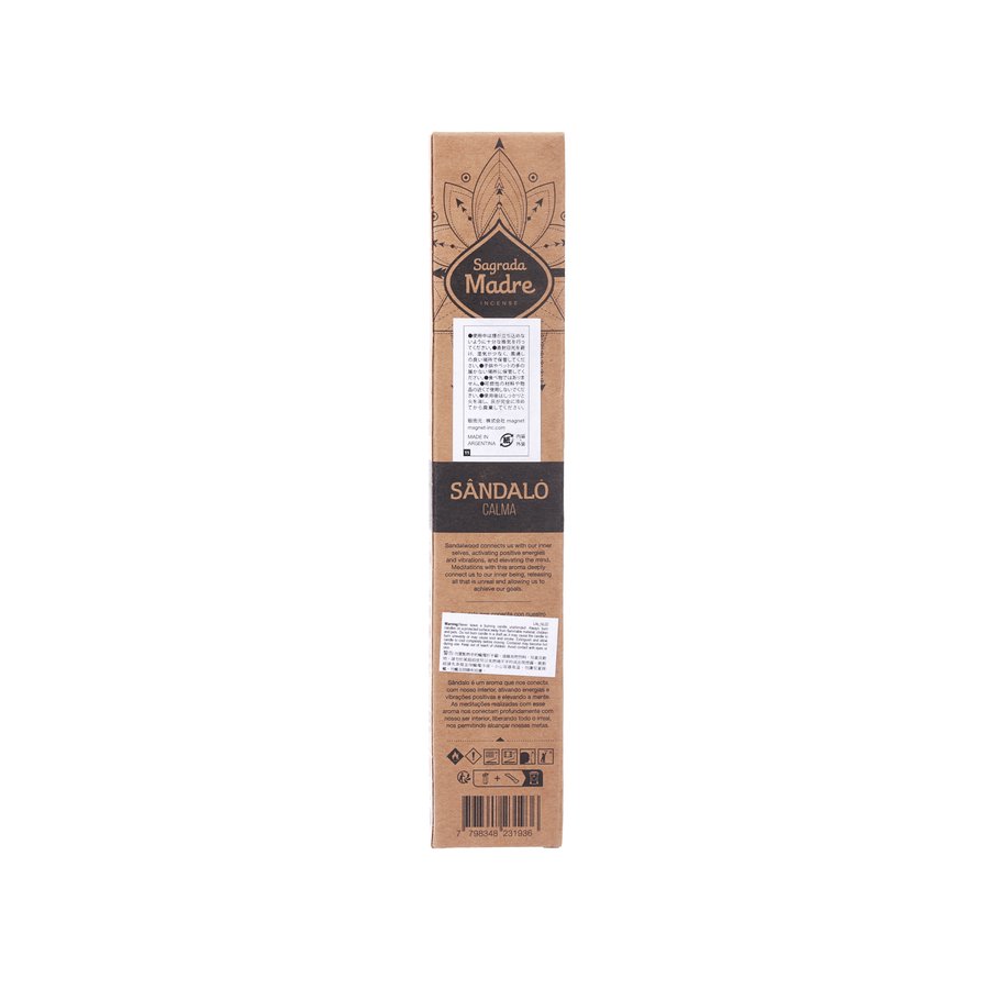 SAGRADA MADRE Incense - Natural Sandalwood & Frankincense  (8pcs)