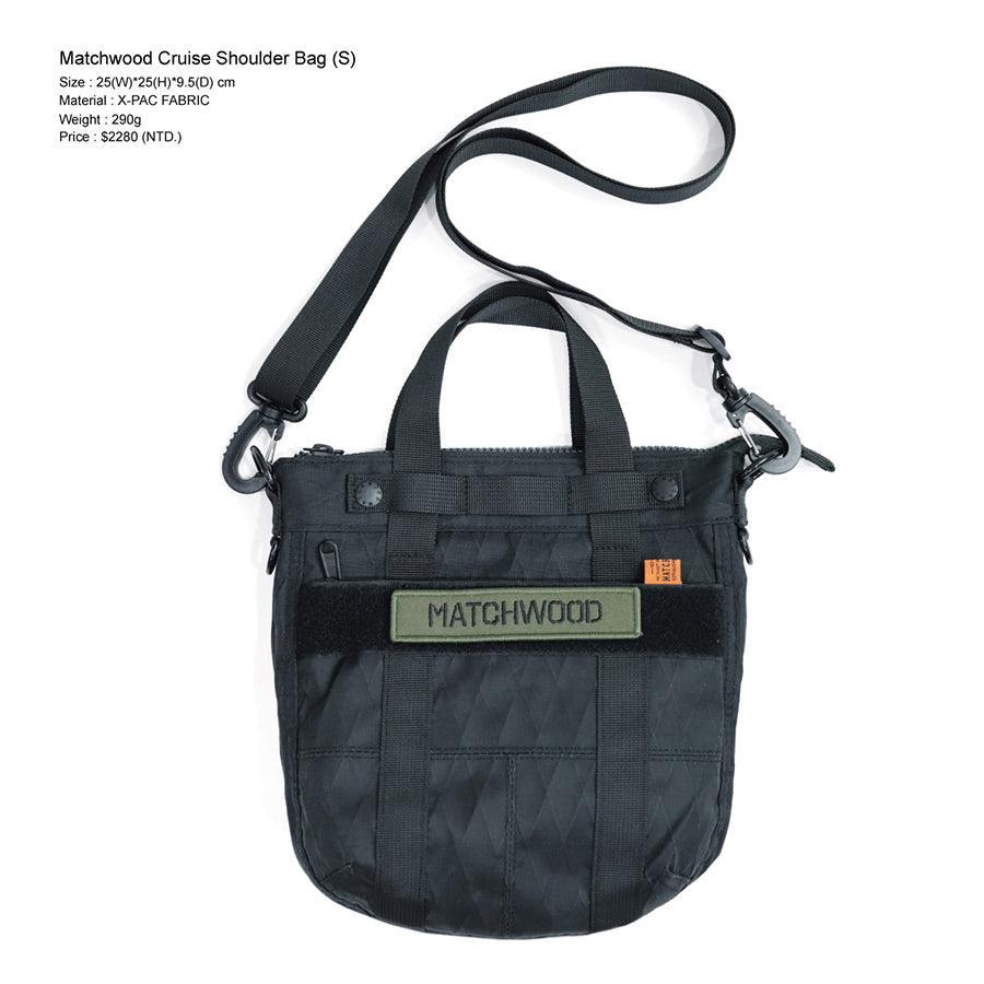 MATCHWOOD Cruise Shoulder Bag (S) - Bk  (290g)