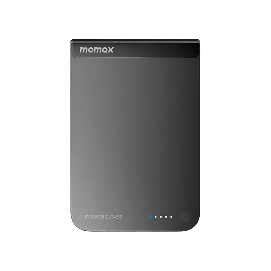 MOMAX 1-POWER S.PASS 10000mAh Qi2 Magnetic Wireless Powerbank Black