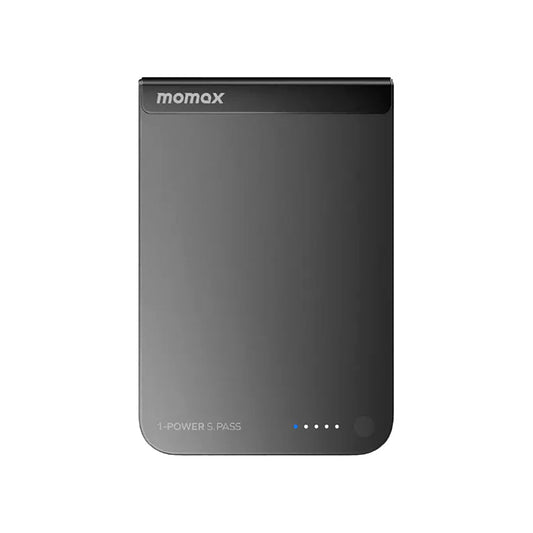 MOMAX 1-POWER S.PASS 10000mAh Qi2 Magnetic Wireless Powerbank Black