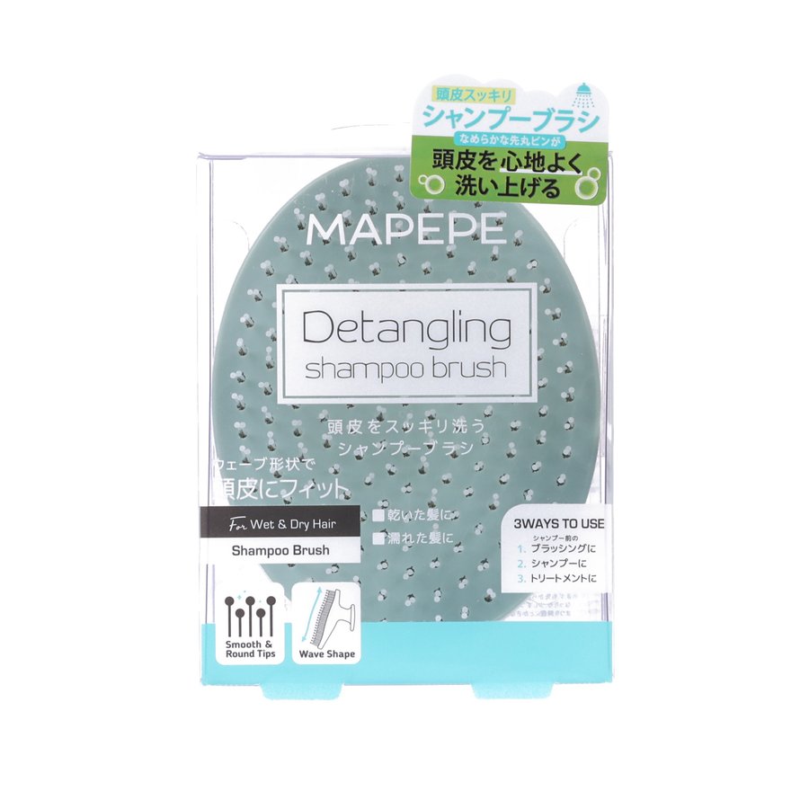 MAPEPE Detangling Shampoo Brush - Grayish Mint