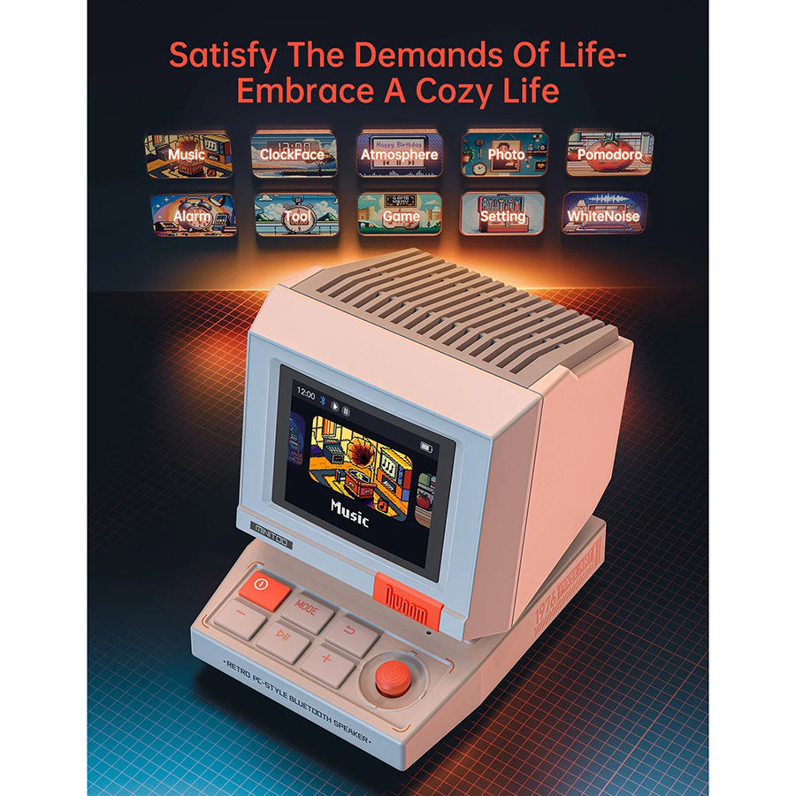 DIVOOM MiniToo Retro Pixel Bluetooth Speaker