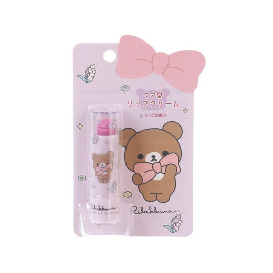 SAN-X Character Mix Bear-Shaped Lip Balm - Chairoikoguma - Apple Scent  (22g)