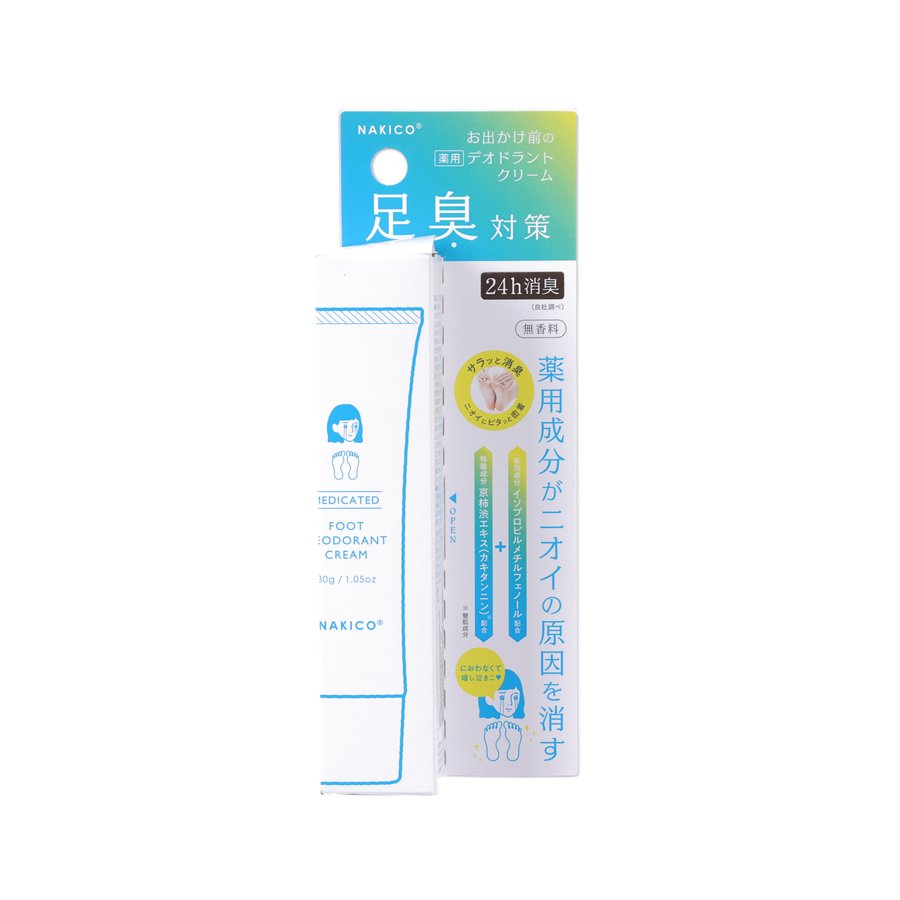 NAKICO Medicated Deodorant Foot Cream  (30g)