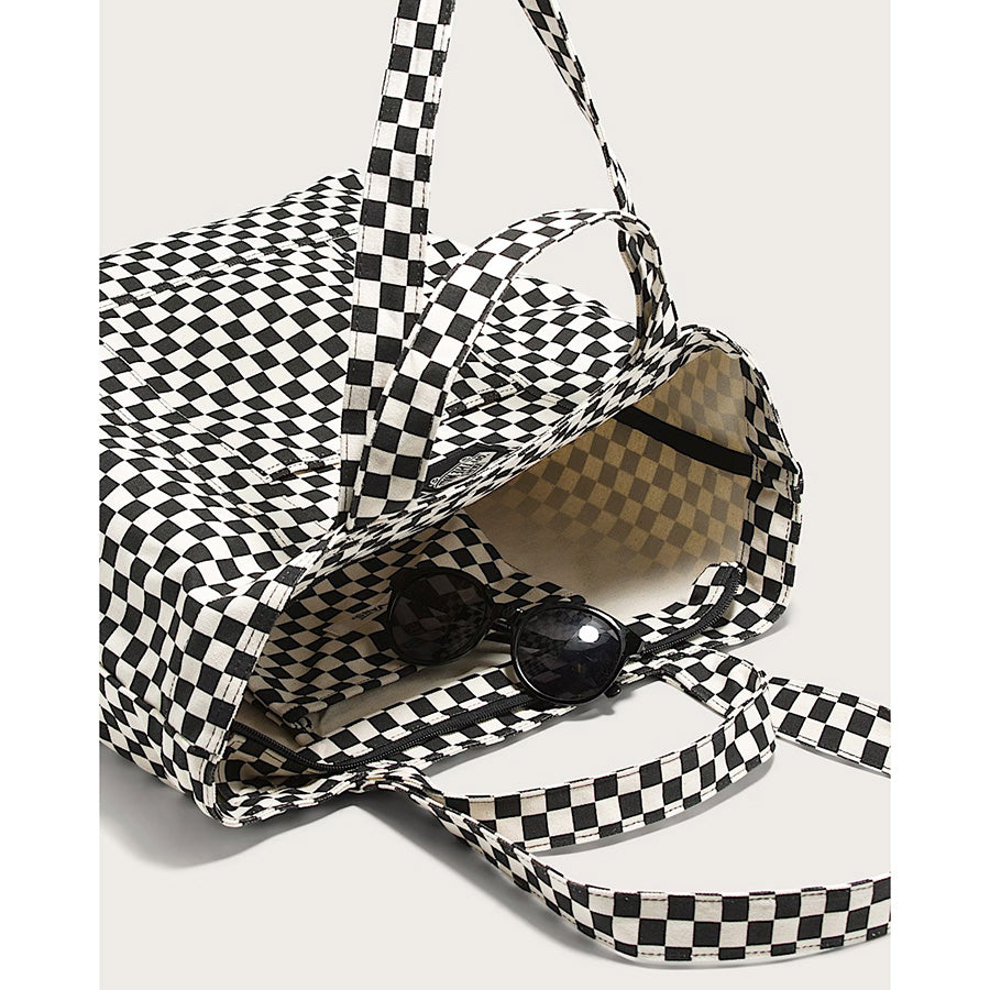 VAN'S Tell All Zip Tote - Checkerboard