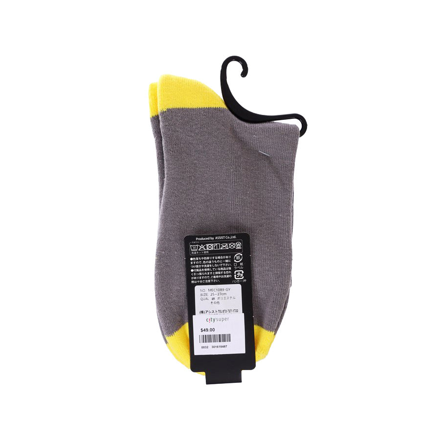 ASSIST S26 AS Skull Embroidery Pile Crew Socks - M MEC1089