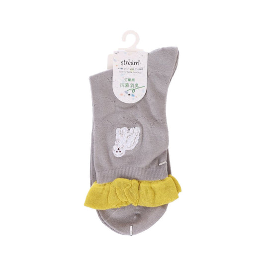 ASSIST S26 AS Dog Embroidery Low Crew Socks - W 2F21020
