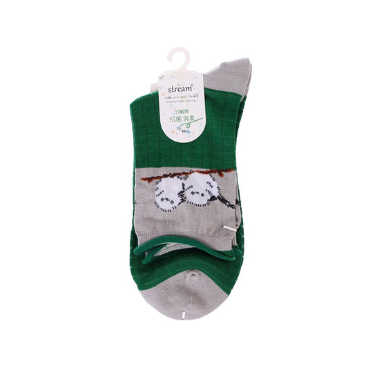 ASSIST S26 AS Long-Tailed Tit Pattern Low Crew Socks - W 2F21027