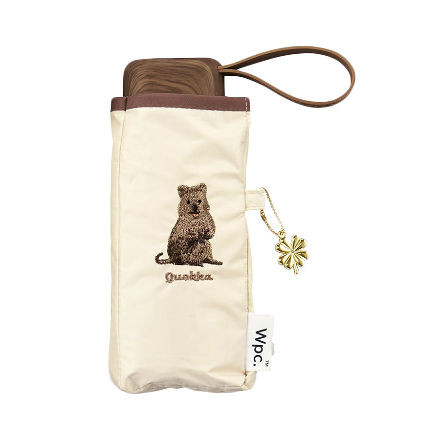 W.P.C. Animal Embroidery Quokka Mini Folding Umbrella 47cm - 801-17073-102-BE