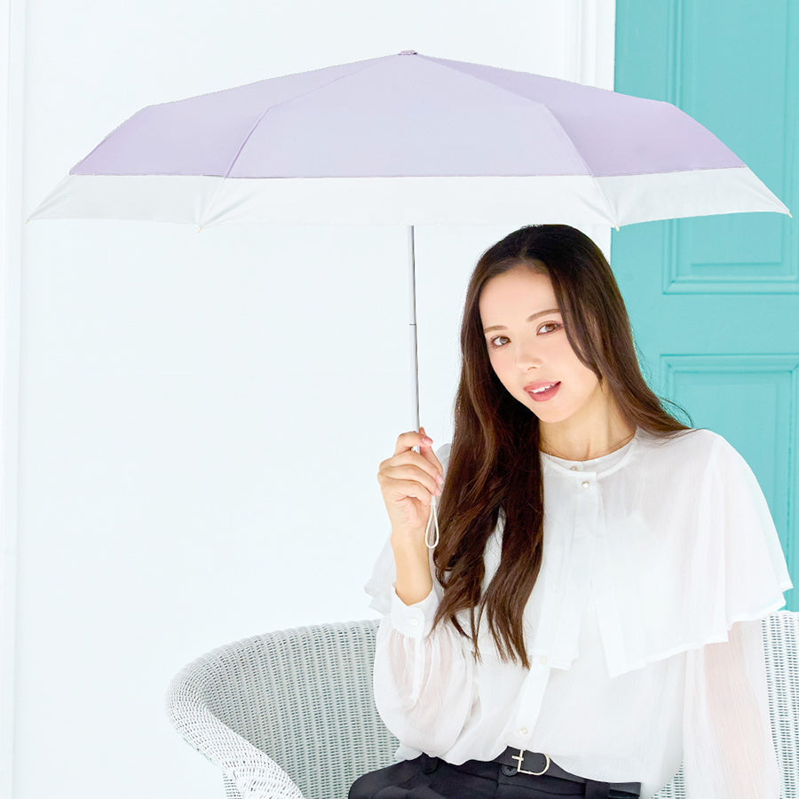 NAKATANI S26 Naka 50cm Bicolor Fold Parasol - Purple