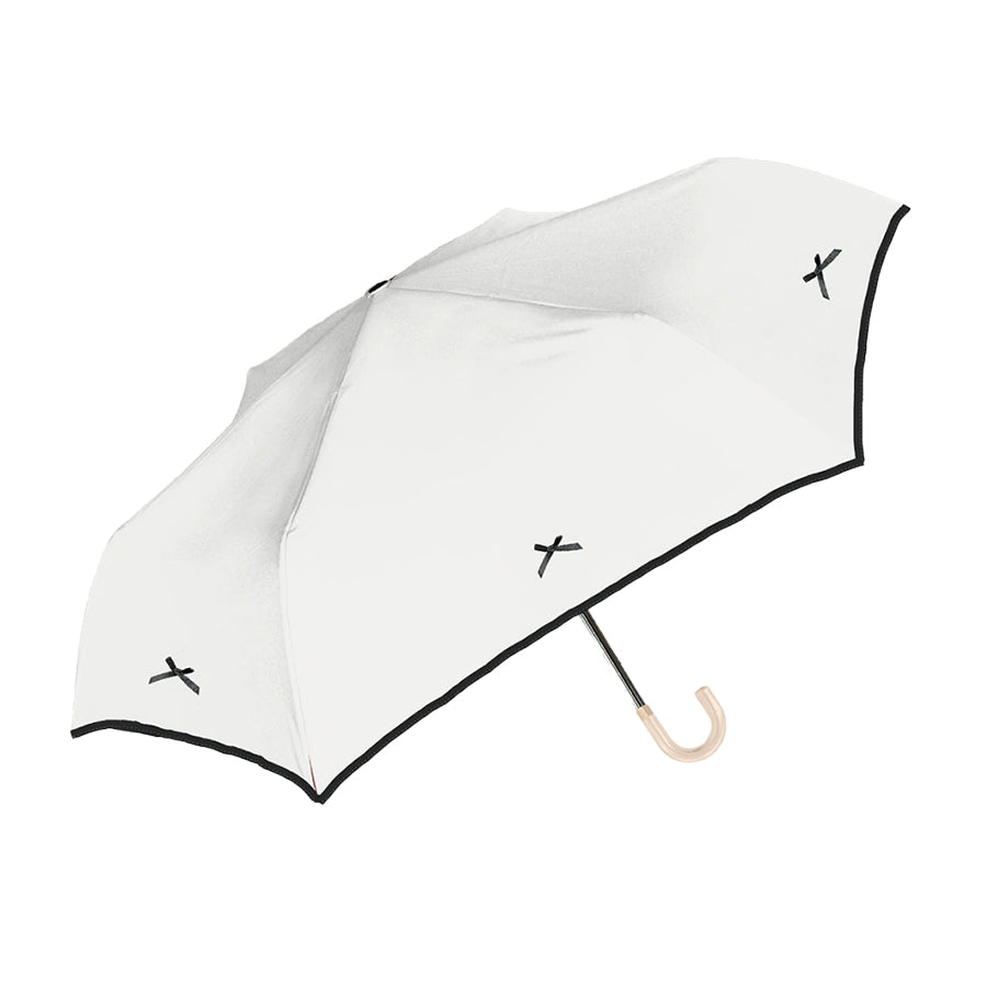 NAKATANI S26 Naka 50cm Ribbon Fold Parasol - White