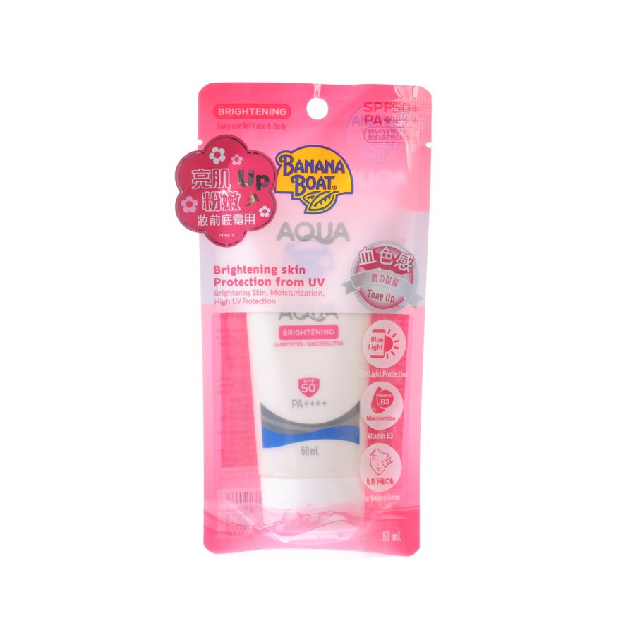 BANANA BOAT Aqua Brightening Sunscreen Lotion SPF 50+ PA++++  (50mL)