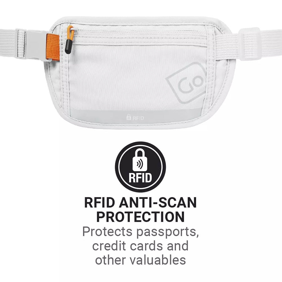 GO TRAVEL RFID Waist Wallet - Grey