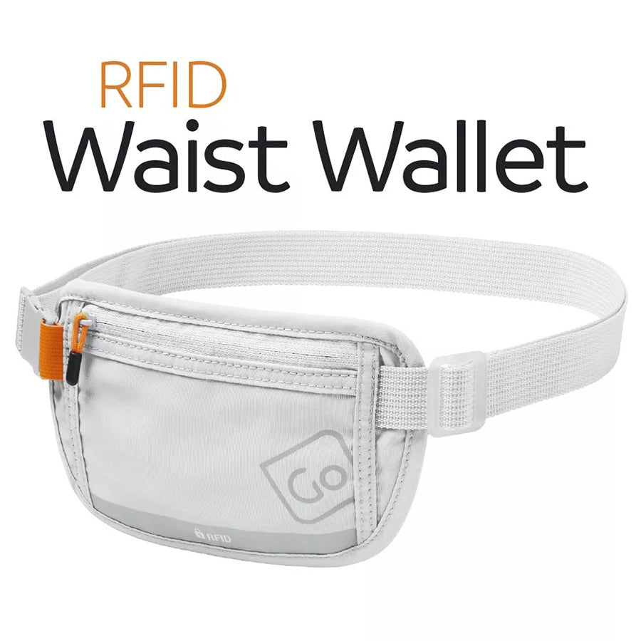 GO TRAVEL RFID Waist Wallet - Grey