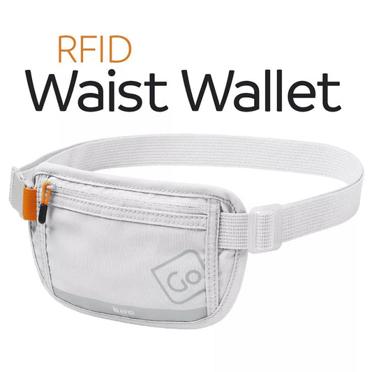 GO TRAVEL RFID Waist Wallet - Grey