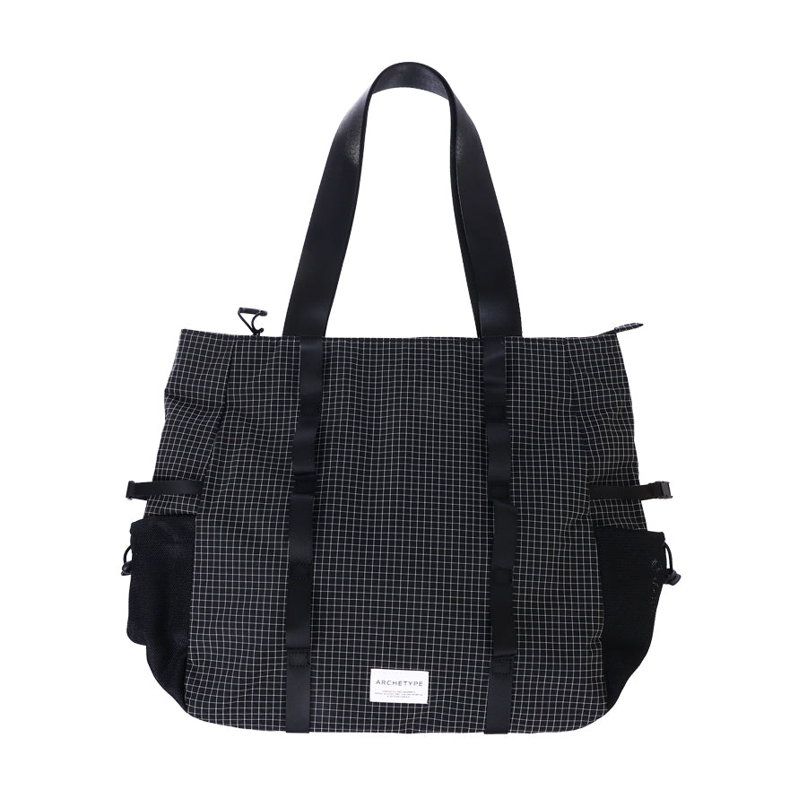 ARCHETYPE River Top Zip Shopper Bag - Black