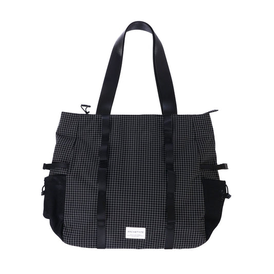 ARCHETYPE River Top Zip Shopper Bag - Black