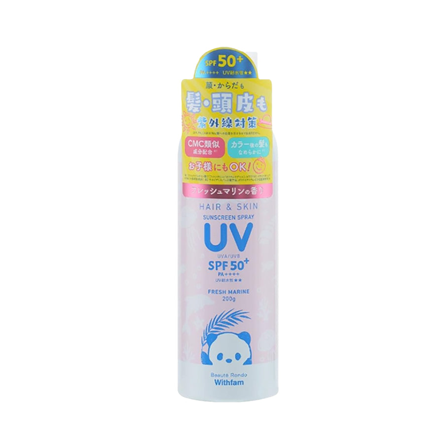 WITHFAM Hair & Skin UV Spray - Pink Floral  (200g)