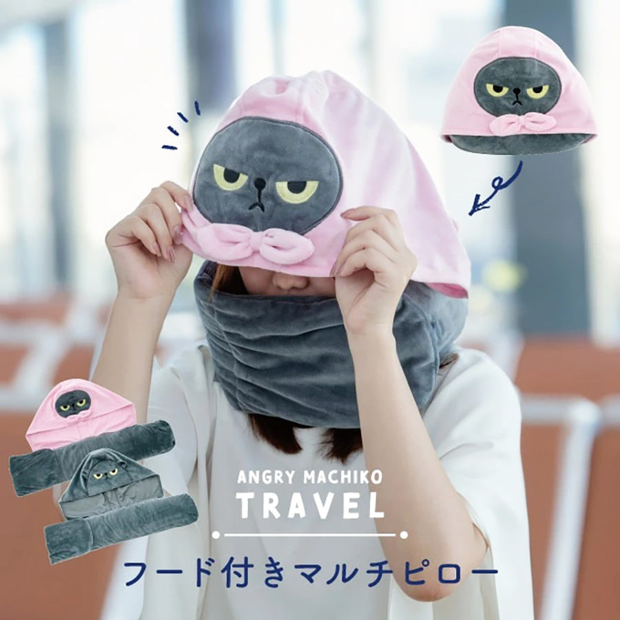 BISQUE Angry Machiko Multi Pillow - Pink  (278g)