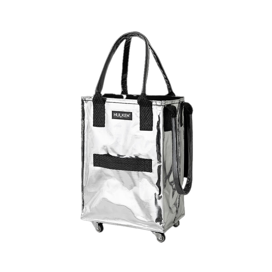 HULKEN Original Rolling Tote Bag S - Silver