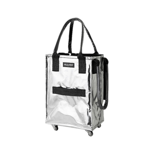 HULKEN Original Rolling Tote Bag S - Silver