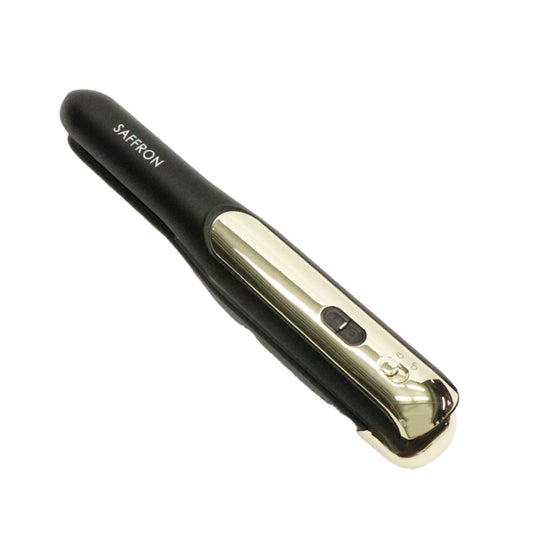 SAFFRON Hair-Straightening Iron with Removable Battery - Black