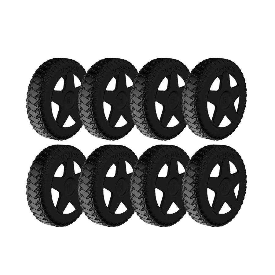 CONCISE Caster Cover [8pcs Set] - Black