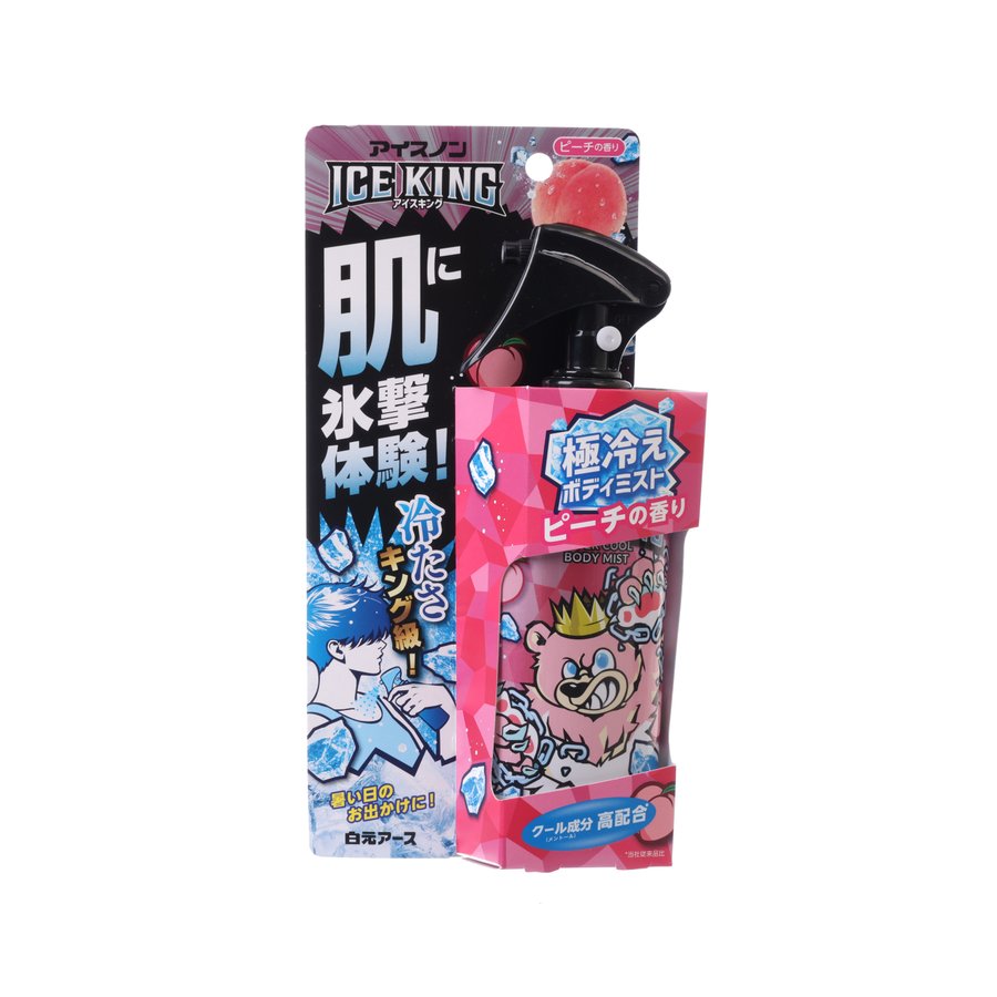 HAKUGEN Ice-King Cool Body Mist - Peach Scent  (134mL)