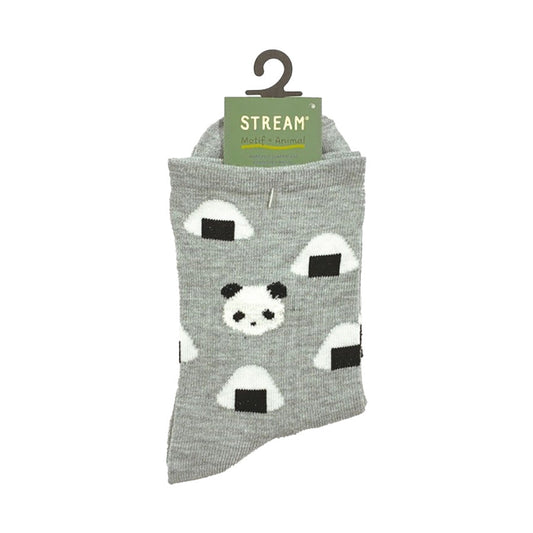 ASSIST F26 Women's Crew Socks - Rice Ball Panda 3E61030