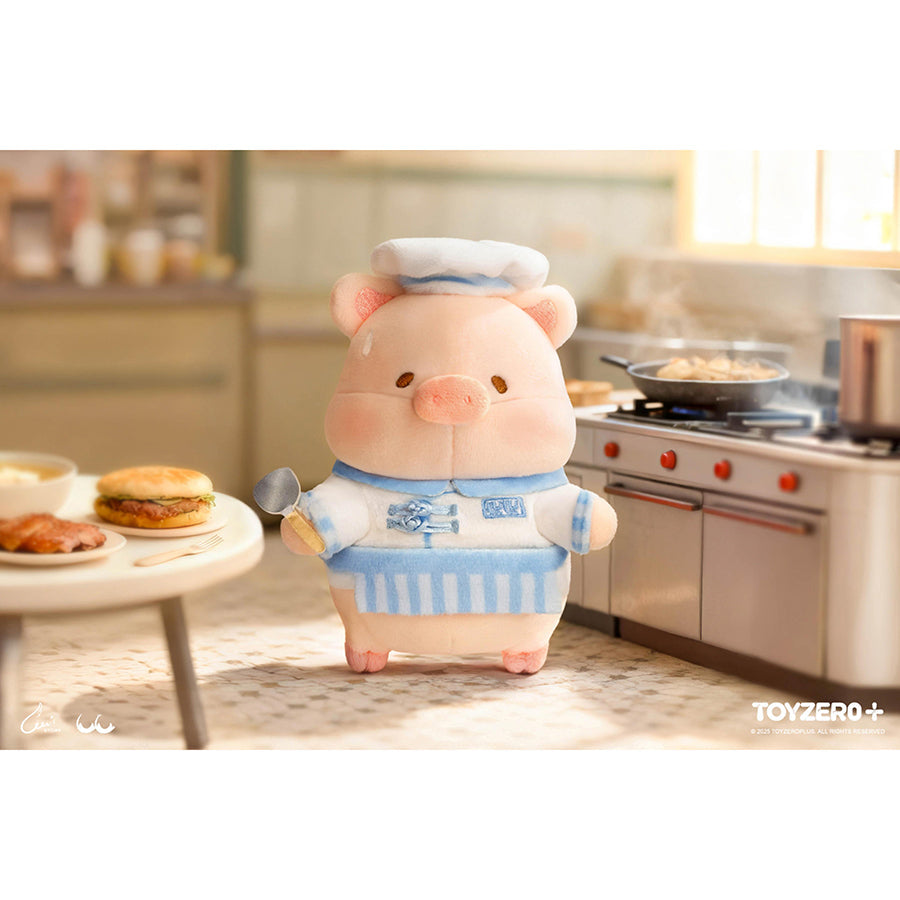 LULU THE PIGGY LuLu the Piggy Lu's Table - Master Chinese Chef Lu Plush Keychain